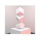 Geometry Design 304 Stainless Steel Sculpture With White Painted Finish