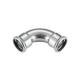 316L 304L 304 M Profile Stainless Steel Press Pipe Fittings 45 Degree Elbow DVGW W534