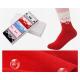 Hot selling fashion christmas maple weed leaf design AZO-free cotton socks for women