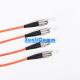 FC - FC Fiber Optic Patch Cord , Orange Multimode Duplex Fiber Optic Cable