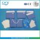 EN13795 SMMS Drape Pack Sterile Fenestrated Drape Customized
