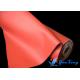 Red Silicone Rubber Coated Fiberglass Fabric For Flexible Expansion Joint
