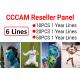 6 Lines CCCam Reseller Panel Cline Oscam For Europe Satellite TV Channels
