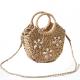 Corn Skin Woven Crochet Hand Bag , Woven Beach Bag Shell Flower Decorative ODM