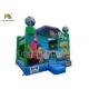 Inflatable airplane jumping castle 0.45-0.55mm PVC tarpaulin , unti-riptured