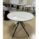 Diameter 900mm Cut To Size Ceramic Table Top Dining Table DT-1029 Fixed Type For Home Use