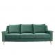 Forest Green ODM Living Room Sofa With Metal Leg