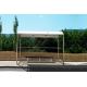 Customized Color Modern Bus Shelter Design Water Proof Low Power Consumption