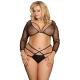Bulk Fat Woman Erotic Romantic Mesh Black See Though Custom Latex Bra Set