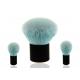 Blue Nylon Hair Fan Cleaning Makeup Brushes With Black Plastic Handle