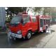 2 Tons ISUZU Firefighter Truck , Small Mobile 2000 Liters Water Tanker Fire