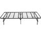 Black Metal Foldable Boxspring Set Room Folding Bed Frame For Hotel