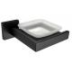 Soap Dish83102-Square Black&Stainless steel 304&Brush&glass & bathroom Accessories&kitchen,Sanitary Hardware