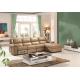 sectional genuine leather home corner sofa with one unit recliner