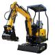 1000kg HT-10CZ Mini Excavator Optional BRIGGS STRATTON YANMAR Engine For Versatile