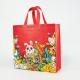 Gift New Year Non Woven Bags With Printed Logo Reusable Tote Cartoon Shopping Bags