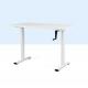 Custom Brown White Office Furniture Manual Height Adjustable Table with Hand Crank