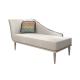 Hotel rooms furniture Leisure Chaise sofa used Carving wood frame with Fabric upholstered in light luxury design