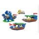 Plastic Children's Construction Building Blocks Toy Movable Pirate Ship