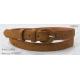 Fake Suede Womens Leather Belt With Elegant PU Covered Buckle In Tan Color