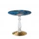 Home living room furniture glass coffee tea movable top coffee side table