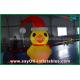 RGB Led Lighting Yellow Duck Inflatable Model With Blower For Event ROHS