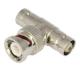 Golden Plated Male To Female Coax Cable Connector , Tv Cable Wire Connector