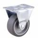 Small Rigid Grey Themoplastic rubber caster,  2,2.5,3 light duty Fixed TPR Caster for Basket, Moving castor