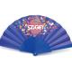 Folding plastic fan advertising fan 21cm PP&frabic Gift, logo can be customized