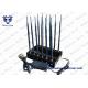 12 Band Jammer GSM DCS Rebolabile 3G 4G WIFI GPS and RF Bugs from 130 to 500 Mhz