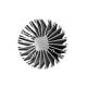 LED Aluminum Heatsink Extrusion Profiles T66 Silvery Anodized