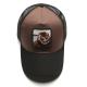 Embroidered label fitted sports cap hat 5 panel custom baseball cap custom half mesh Amazon hot sell fashion cap