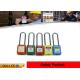 PA Body 76mm Long Steel Shackle Safety Lockout Padlocks with PVC Tag