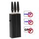 3 Antenna 5 Band Handheld GPS Mobile Phone Jammer