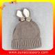 AK17023 Sun Accessory customized baby knitted beanie caps and hats with rabbit ear, ,caps in stock MOQ only 3 pcs