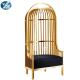 Colorful Gold Birdcage Chair Bride And Groom Chairs 10KGS 201 Stainless Steel