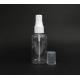 Transparent Round PET Plastic Spray Bottle Smooth Surface Durable Daily Use Various Capacities