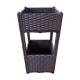 BSCI Large Square Plastic Planter Boxes 2 Layers Minimalist Design