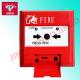 2 core wire addressable fire alarm 24V systems manual call point,reset break glass