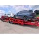 3 Axle Vehicle Auto Car Carrier Transport Semi Trailer