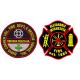 Eco Freindly Merrow Border 3D Fire Department Patches For Clothing