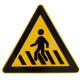 Best Price Pay Attention To Pedestrians Warning traffic Sign and Symbols Supplier