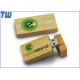 Customized Brick Wooden Bamboo Drive 1GB USB Memory Stick Thumbdrives