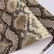 Snake Pattern Handbag PU Leather Printed Imitation Cotton Velvet