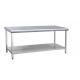 Countertop Two Layer Stainless Steel Kitchen Work Table With Adjustable Leg