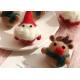 Christmas Wool Balls Craft , Small Felt Balls Cute Santa Elk Pattern