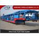 Open Type Tri - Axle Car Carrier Trailer Steel Material Mechanical Suspension