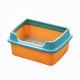 Large Cat Litter Box with Removable Rims L 48cm*36cm*22.5cm 820g High Sides Anti Splash