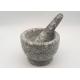 Natural Stone Mortar And Pestle , Herb Solid Granite Mortar And Pestle