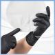 Black Diamond Texture Disposable Nitrile Gloves Powder Free For Automobile Industrial